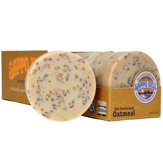 Sappo Hill Oatmeal Glycerine Soap - 3.5 oz - Case of 5 Beauty & Personal Care Sappo Hill