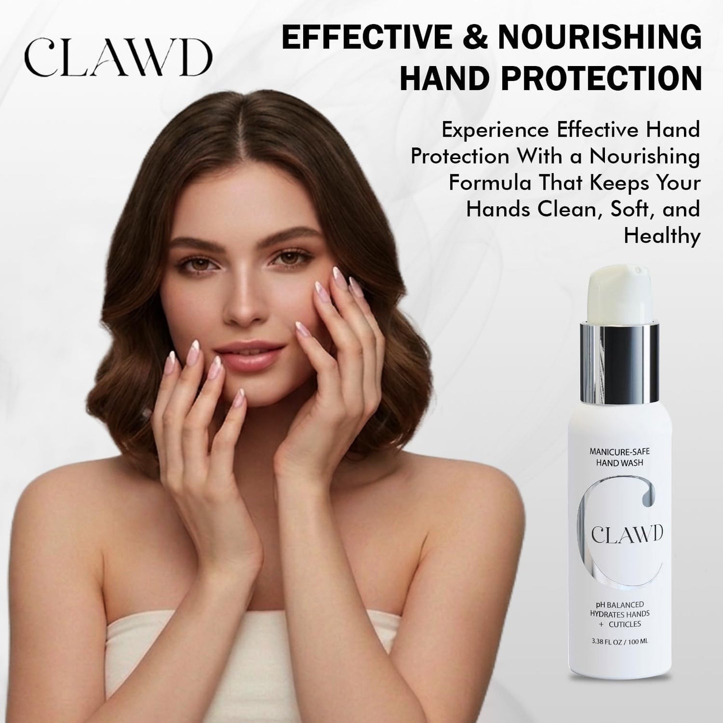 CLAWD Hand Soap for Women, Gentle Manicure-Safe Hand Wash, 100ml Beauty & Personal Care CLAWD