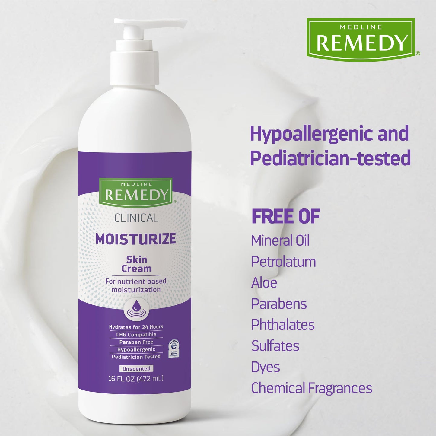 Medline Remedy Phytoplex Nourishing Skin Cream, Unscented Skin Moisturizer, Paraben Free Body Lotion, 16 Fl Oz Beauty & Personal Care Medline Remedy