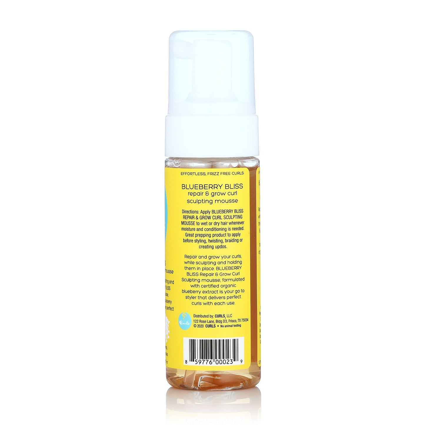 Curls Blueberry Bliss Sculpting Mousse - 5.75 oz, For Textured, Coily, and Curly Hair, Styling Hair Mousse Great for Twist Outs and Wash & Go's Beauty & Personal Care Curls