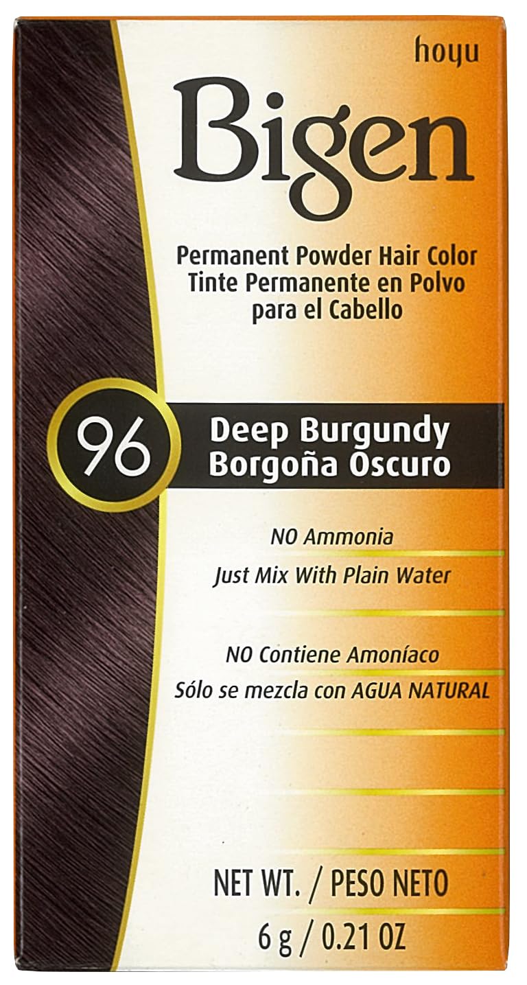 Bigen Permanent Powder Hair Color 96 Deep Burgundy 1 ea 0.21 oz Beauty & Personal Care Bigen