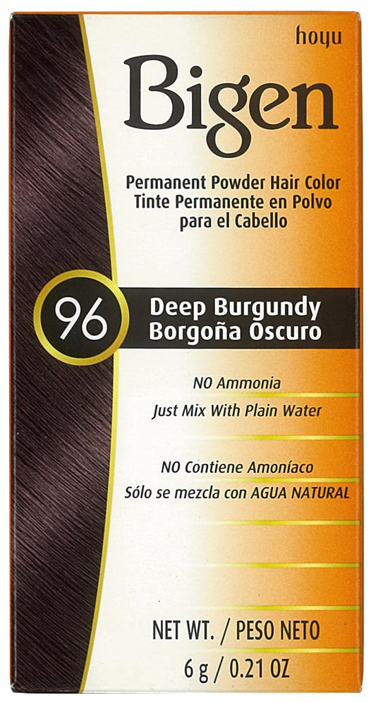 Bigen Permanent Powder Hair Color 96 Deep Burgundy 1 ea 0.21 oz Beauty & Personal Care Bigen
