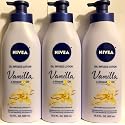Nivea Lotion Oil-Infused Vanilla/Almond Oil 16.9 Ounce Pump (500ml) (3 Pack) Beauty & Personal Care NIVEA