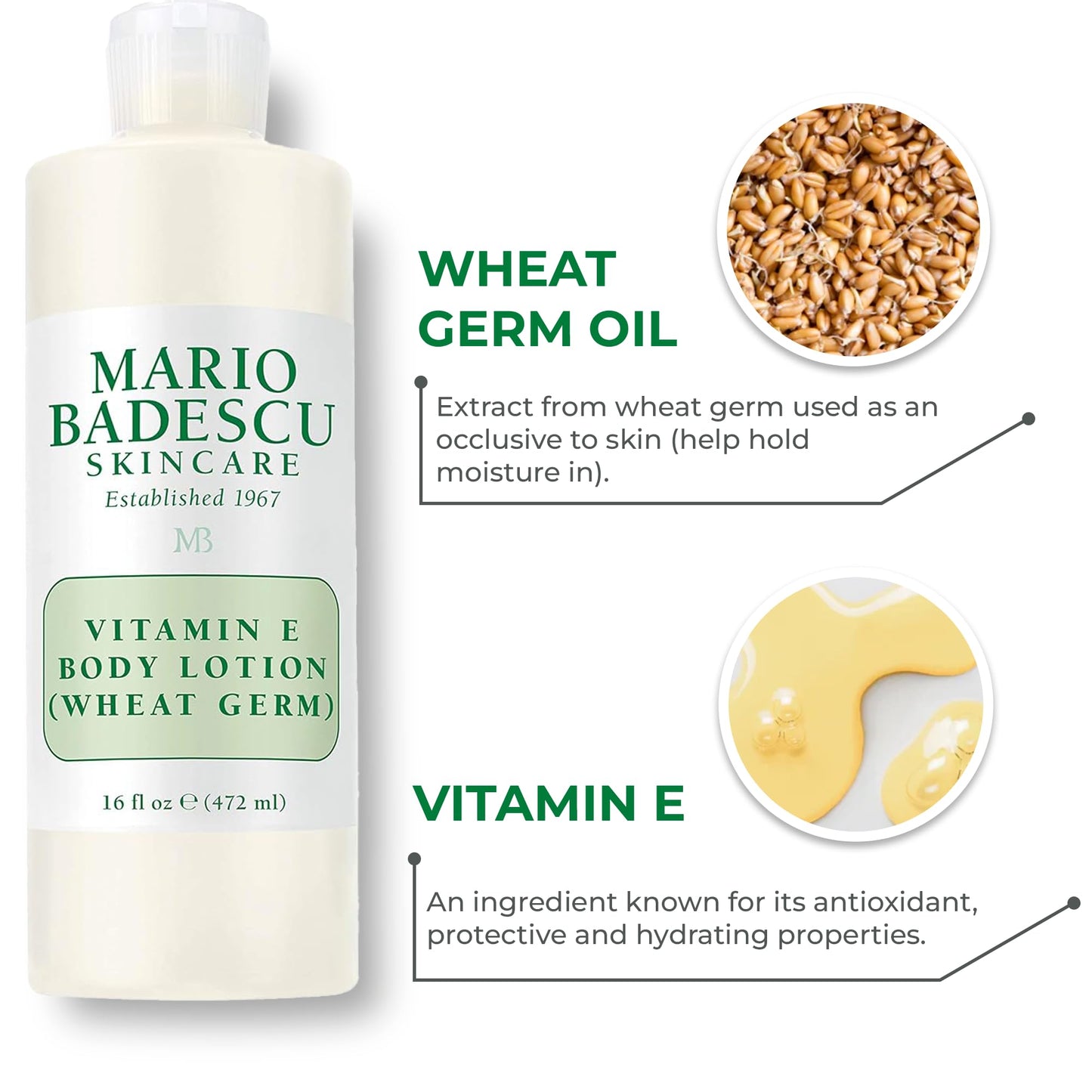 Mario Badescu Vitamin E Body Lotion, 16 oz Beauty & Personal Care Mario Badescu