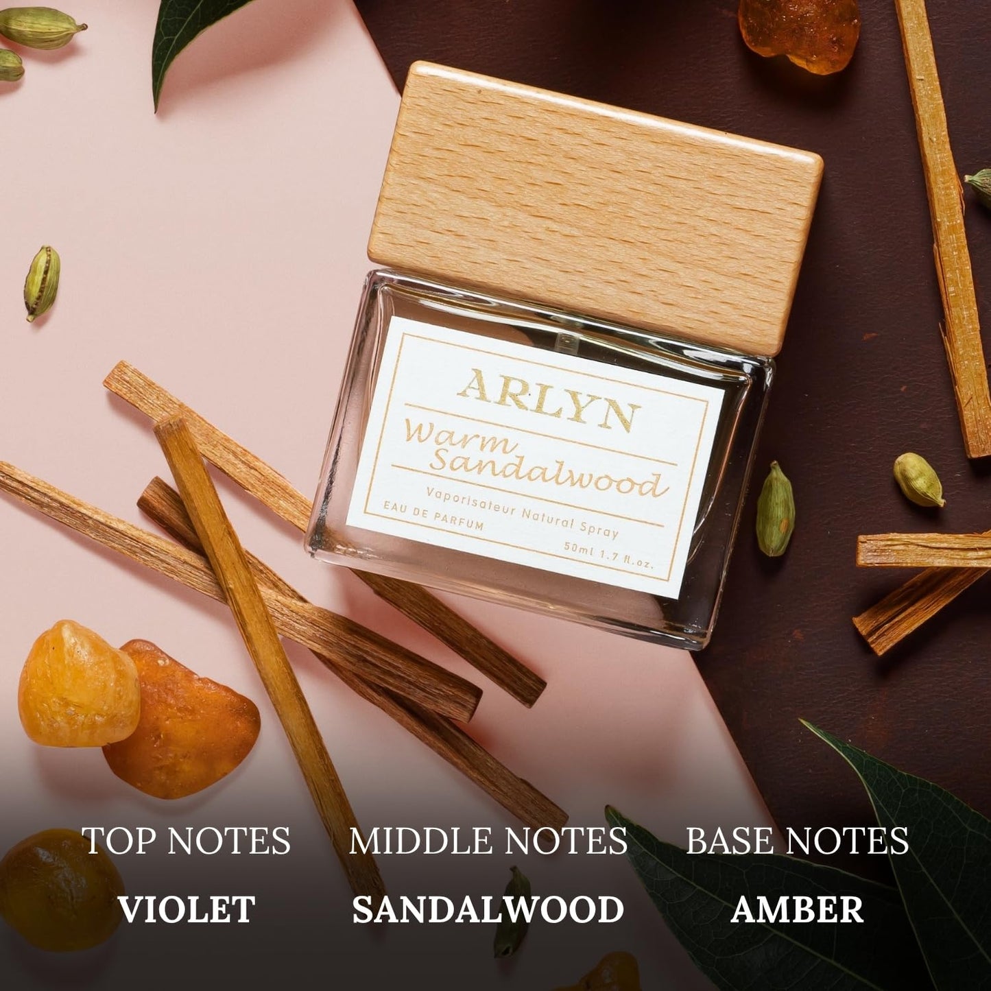 ARLYN Warm Sandalwood Eau De Parfum Inspired by San.t.al 33, Long-Lasting Perfume for Men and Women, Vegan & Eco-Conscious with Clean Ingredients Beauty & Personal Care ARLYN BY BELLEVUE PARFUMS