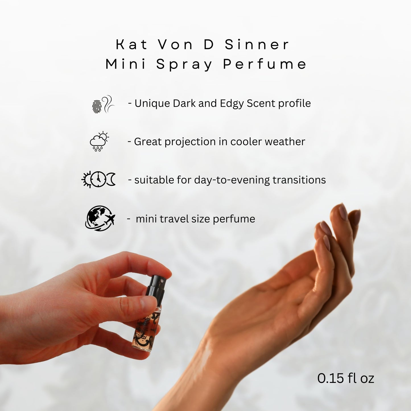 Kat Von D Sinner Perfume for Women Mini EDP Spray 0.15 Ounce Beauty & Personal Care Kat Von D