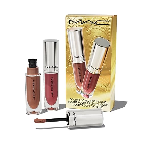 MAC Goldy Locked Kiss Ink Duo, 2 Piece Set Beauty & Personal Care MAC