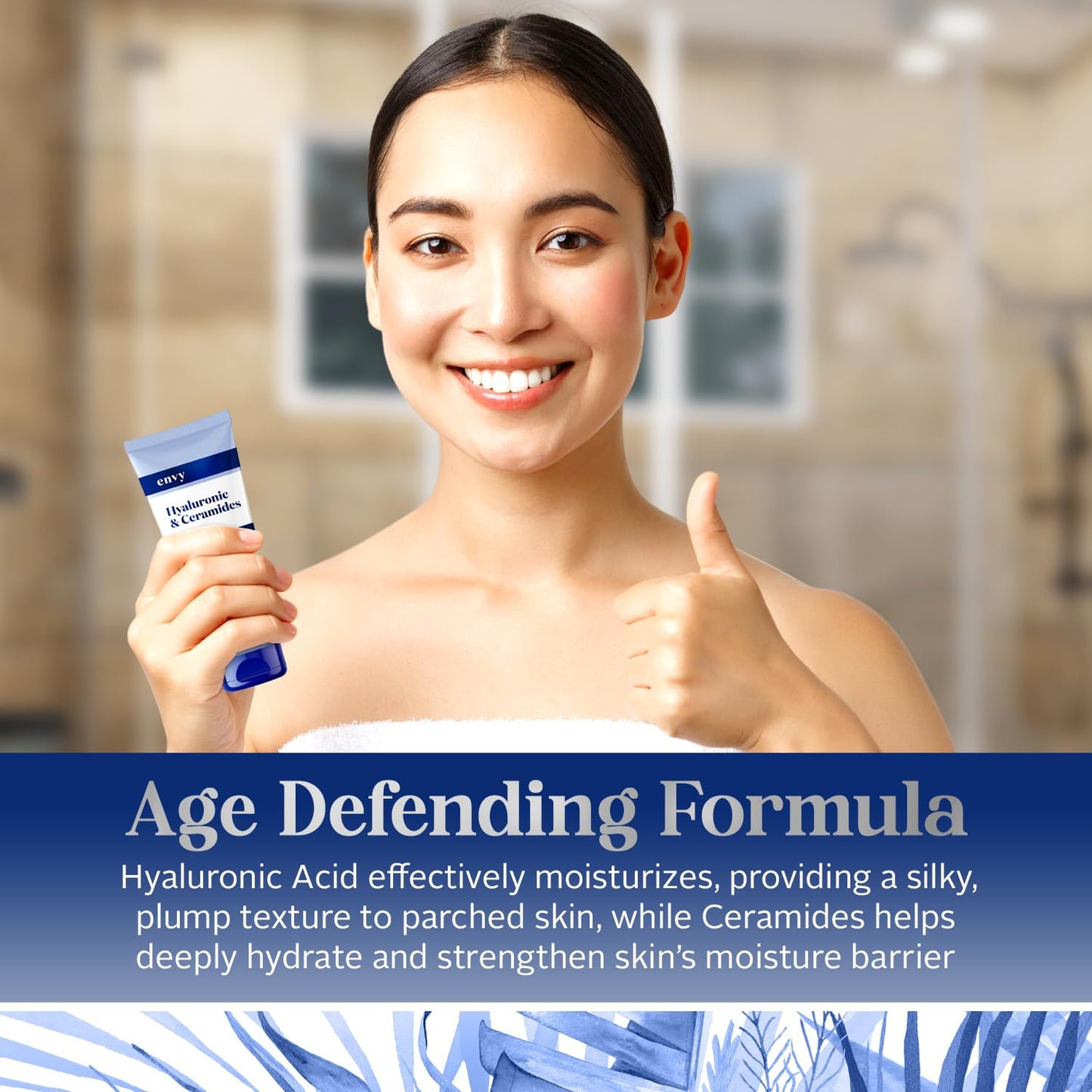 Envy Facial Cleanser with Hyaluronic Acid & Ceramides - Hydrating, Moisturizing & Radiance-Boosting - Clean, Cruelty-Free Korean Skin Care for All Beauty & Personal Care Envy