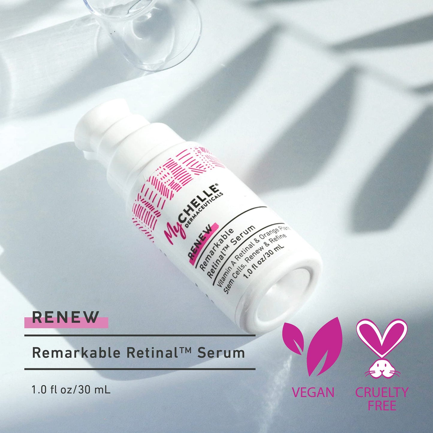 MyChelle Dermaceuticals Remarkable Retinal Serum (1 Fl Oz) - Anti Aging Serum with Potent Vitamin A and Plant Stem Cells to help Reduce Appearance Beauty & Personal Care MyChelle Dermaceuticals