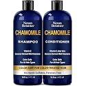Chamomile Shampoo and Conditioner Set 16 fl oz - No Harsh Sulfates, Clarifying for Oily Dry and Frizzy Hair - Color Safe - Champu de Manzanilla Beauty & Personal Care Nexon Botanics
