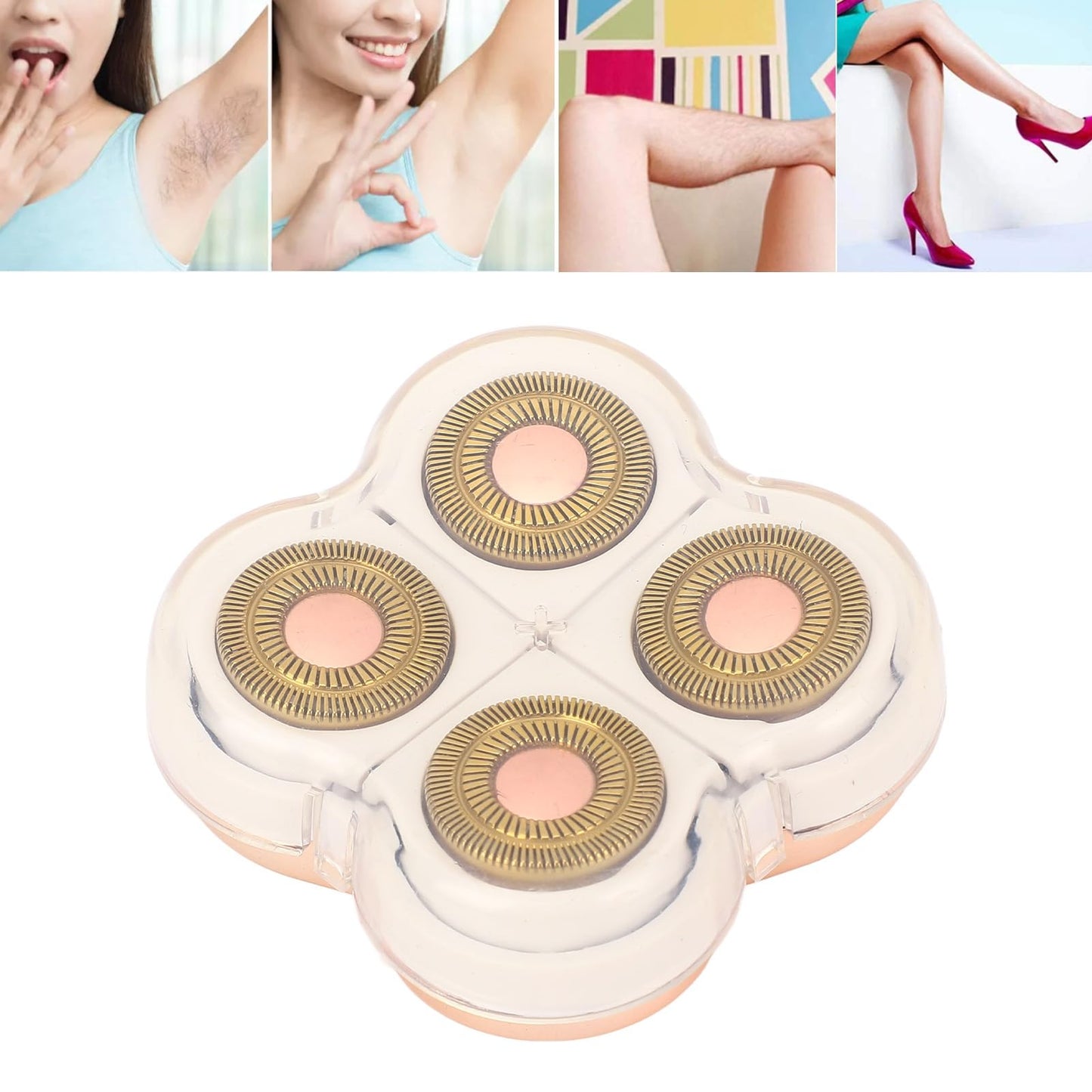 Beufee Facial Hair Remover Replacement Heads, Legs Replacement Heads Hair Remover Replacement Head Electric Hair Remover Body Hair Shaver Machine Head Beauty and Personal Care Beufee