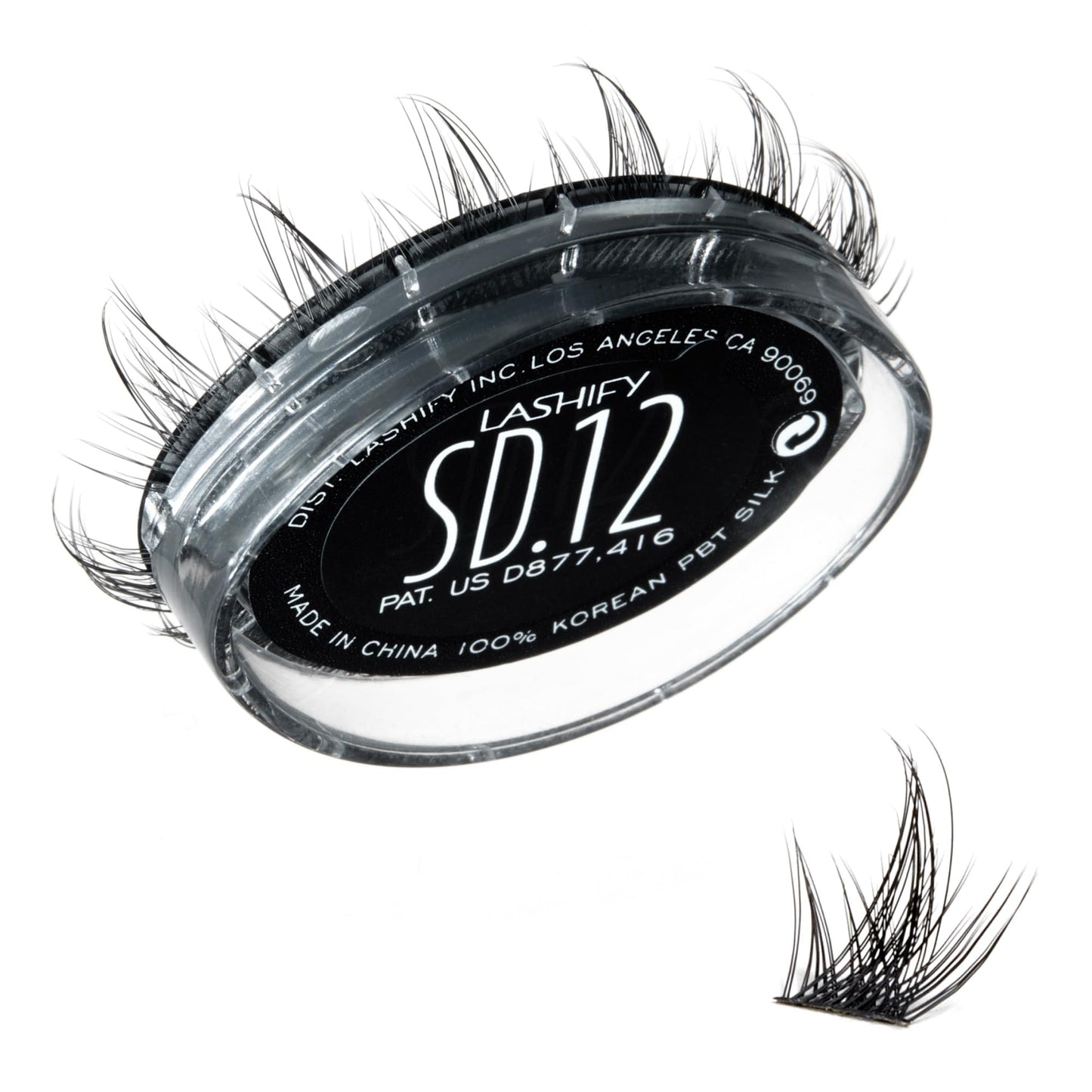 Lashify Stardust 12mm Gossamer DIY Eyelash Extensions Refill, The Multi-Length Multi Layered Lash, Thin Fibers of the Classic "C" Style, Black, Easy Beauty & Personal Care Lashify