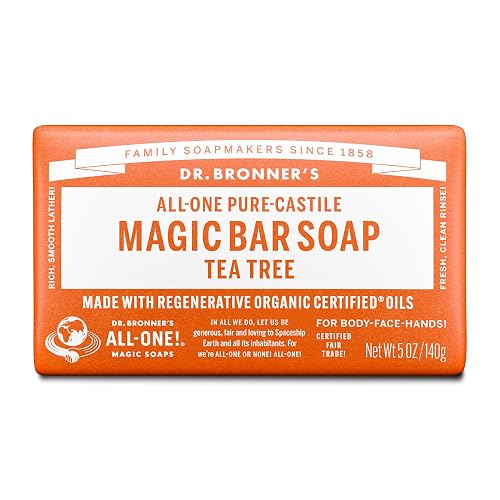 Dr. Bronner's Pure-Castile Magic Bar Soaps - Made with Regenerative Organic Certified Oils - For Face, Body, Hair- Vegan Soap Bars for Men & Women Beauty & Personal Care Dr. Bronner's