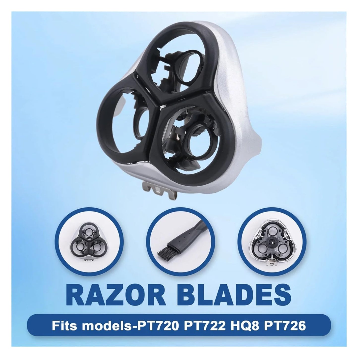 Electronic Shaver Replacement Head Razor/Blade Holder?Compatible For Philips?PT725 Series HQ8230 HQ8240/927 8250 7800 7810XL,Gray Beauty and Personal Care ZFGANTWC