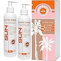 Sun Laboratories By Giesee Ultra Dark Self Tanning Lotion 8 oz Two Pack - Self Tanning Lotion, Self Tanner, Tanning Lotion - Sunless Tanner, Instant Beauty & Personal Care Sun Laboratories by Giesee
