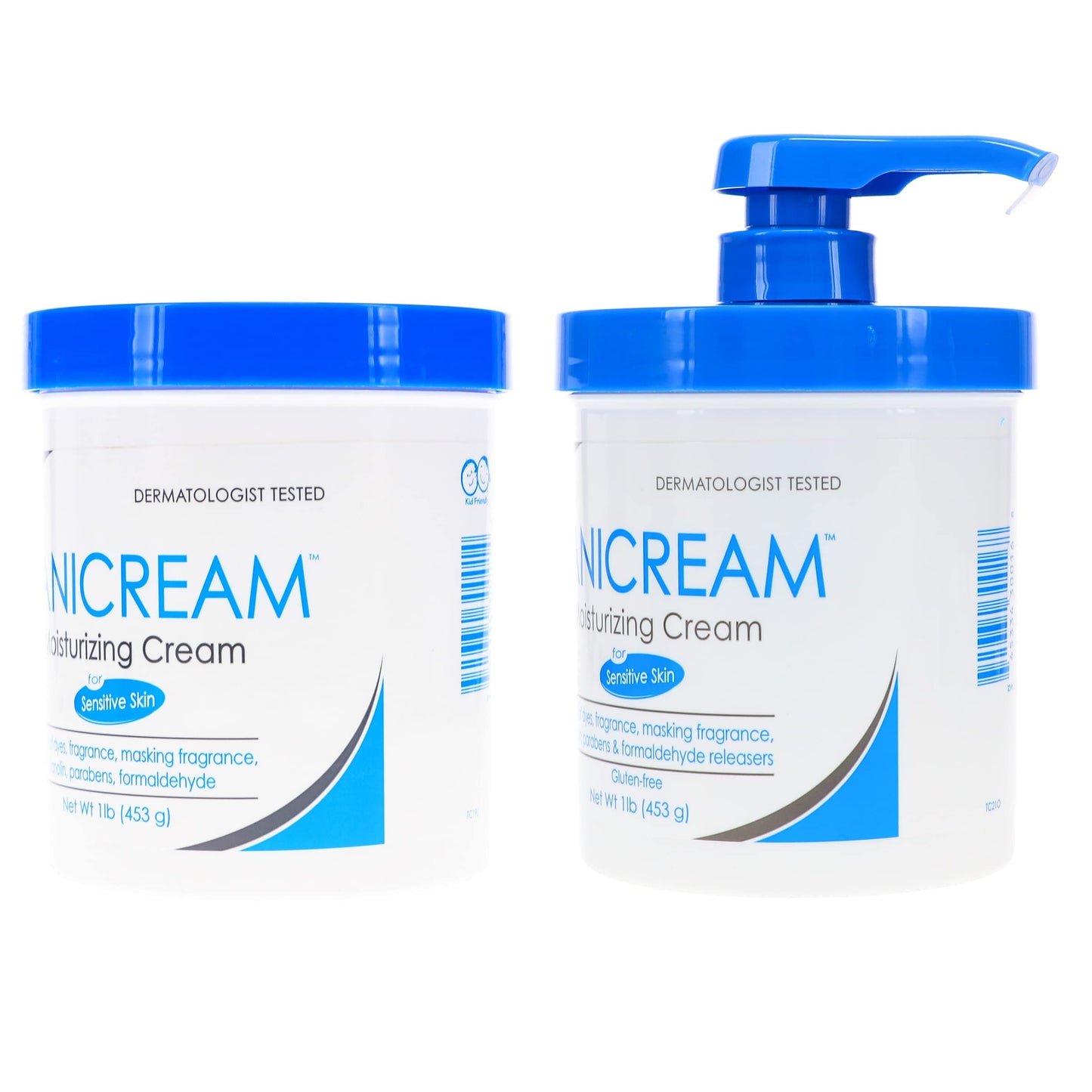 Vanicream Moisturizing Skin Cream with Pump Dispenser Plus Bonus Jar Combo Pack, 1 Pound Each Beauty & Personal Care Vanicream