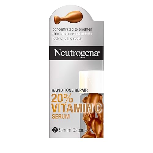Neutrogena Rapid Tone Repair 20% Vitamin C Face Serum Capsules, Daily Facial Serum with Vitamin C to Help Brighten Skin Tone & Reduce Look of Dark Beauty & Personal Care Neutrogena
