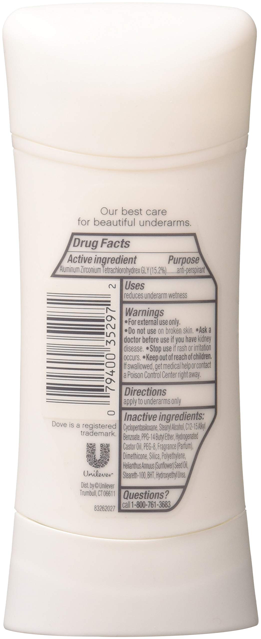 Dove Deodorant 2.6 Ounce Adv Care Anti-Perspirant Cool Essentials Stick, Fresh Cucumber, 2 Pack Beauty and Personal Care Dove