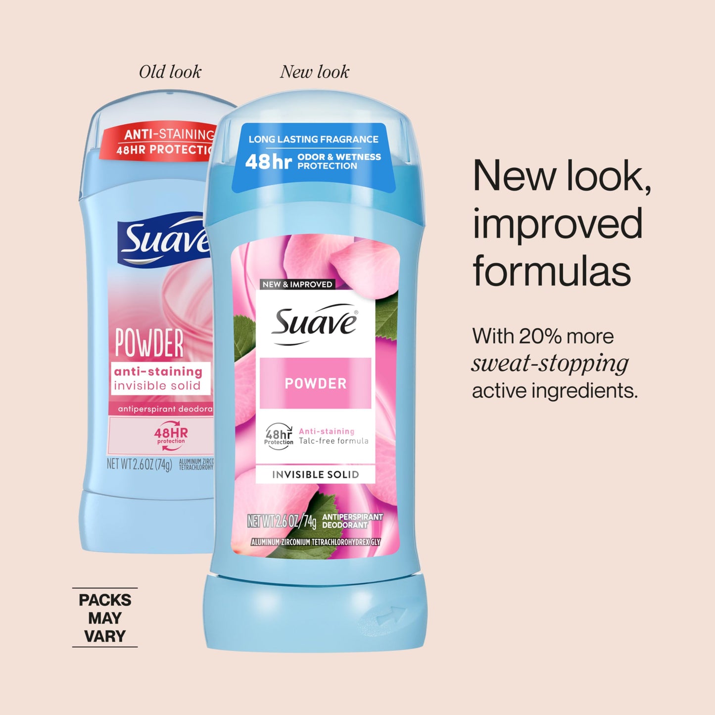Suave Invisible Solid Deodorant Powder 2.6z, 3 Pack Beauty and Personal Care Suave