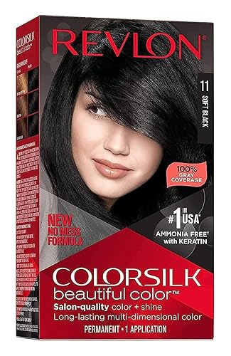Revlon ColorSilk Beautiful Color, Soft Black [11] 1 ea (Pack of 2) Beauty & Personal Care REVLON