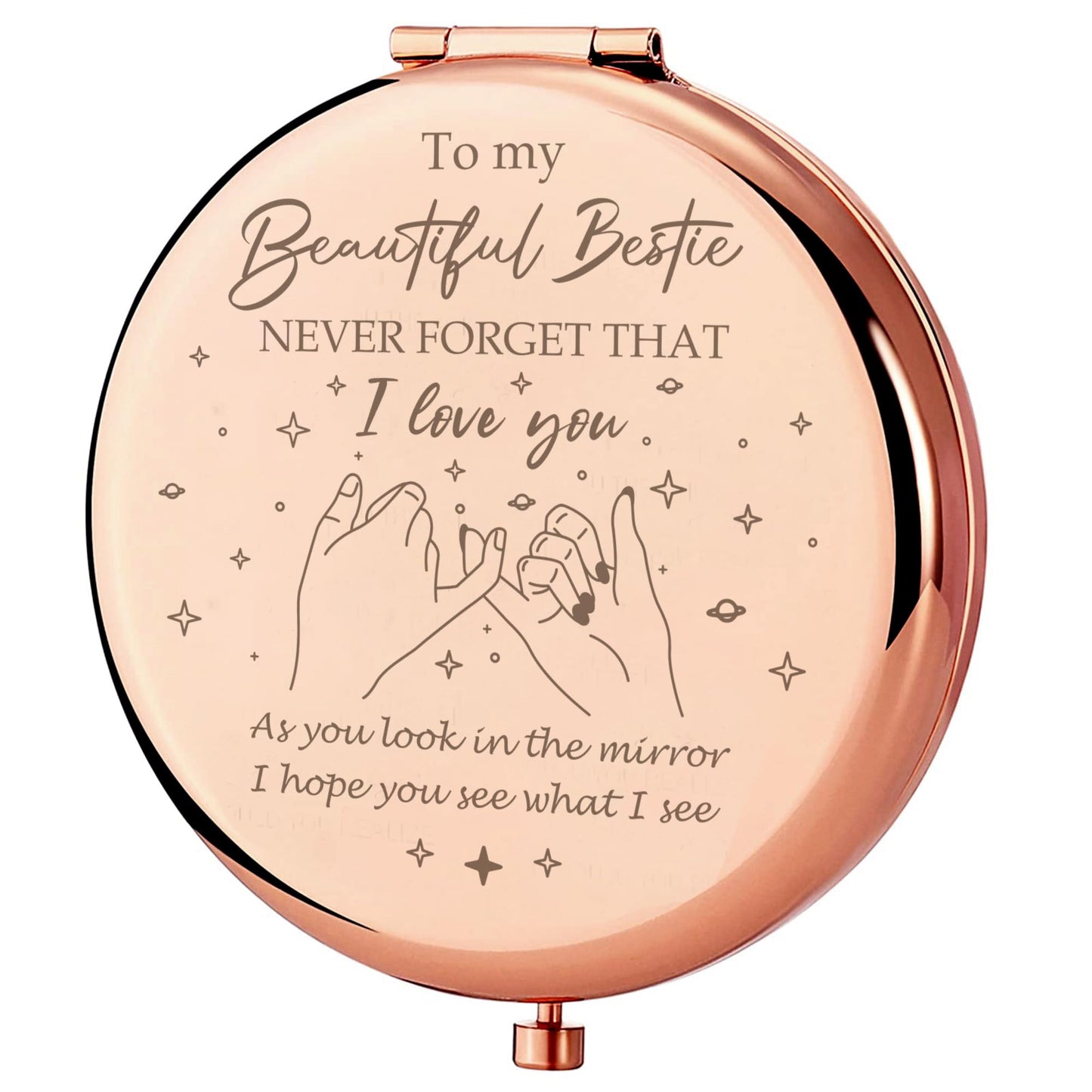 GAOLZIUY Bestie Gifts, Friendship Gifts for Women, Best Friend Birthday Gifts Bestie Makeup Mirror, Compact Mirror Gifts from Sister,Bestie Sister Beauty & Personal Care GAOLZIUY