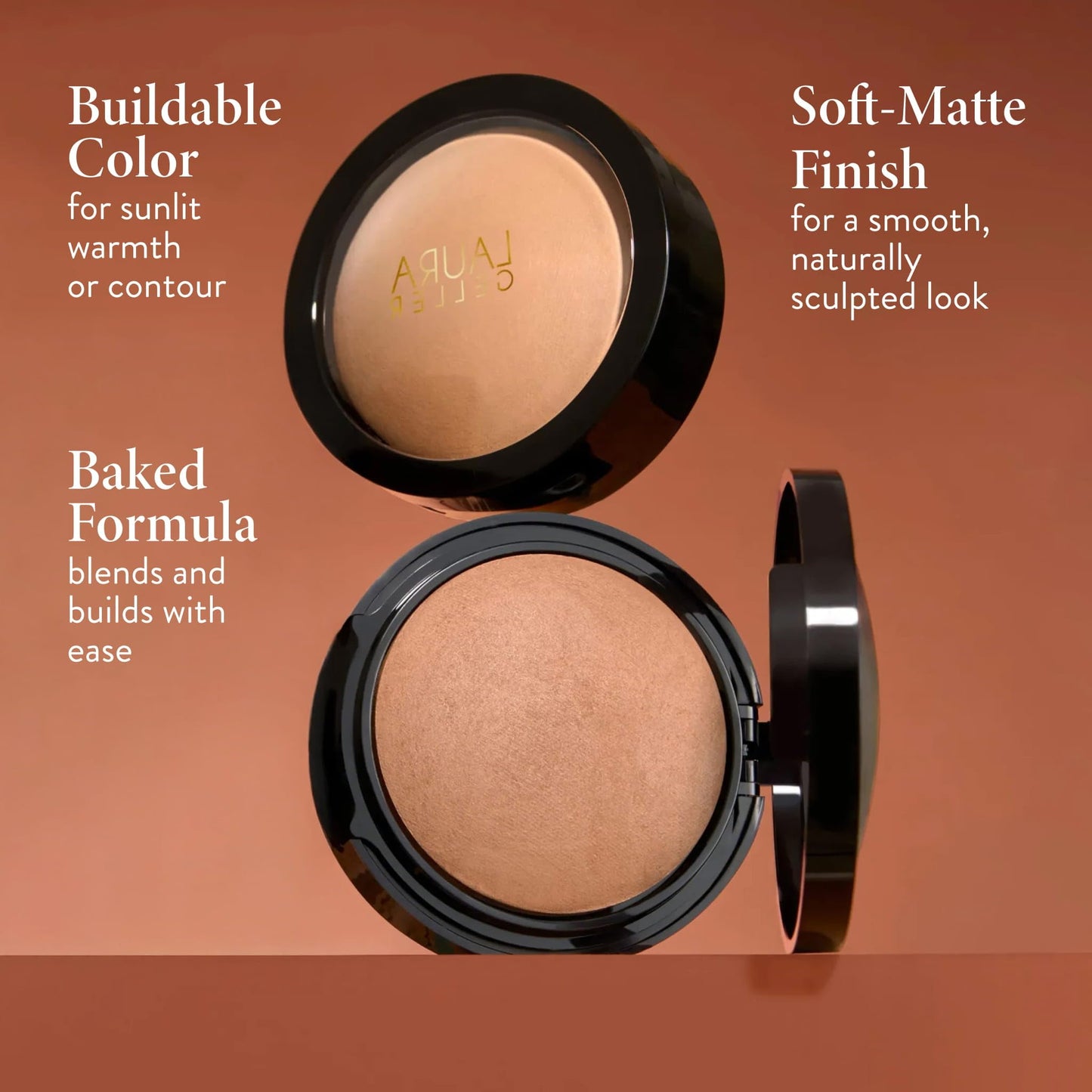 LAURA GELLER NEW YORK Double Take Baked Bronzer for Mature Skin, Fair | Matte Bronzing Powder for Natural-Looking Warmth & Soft Contour, Buildable Beauty & Personal Care LAURA GELLER NEW YORK