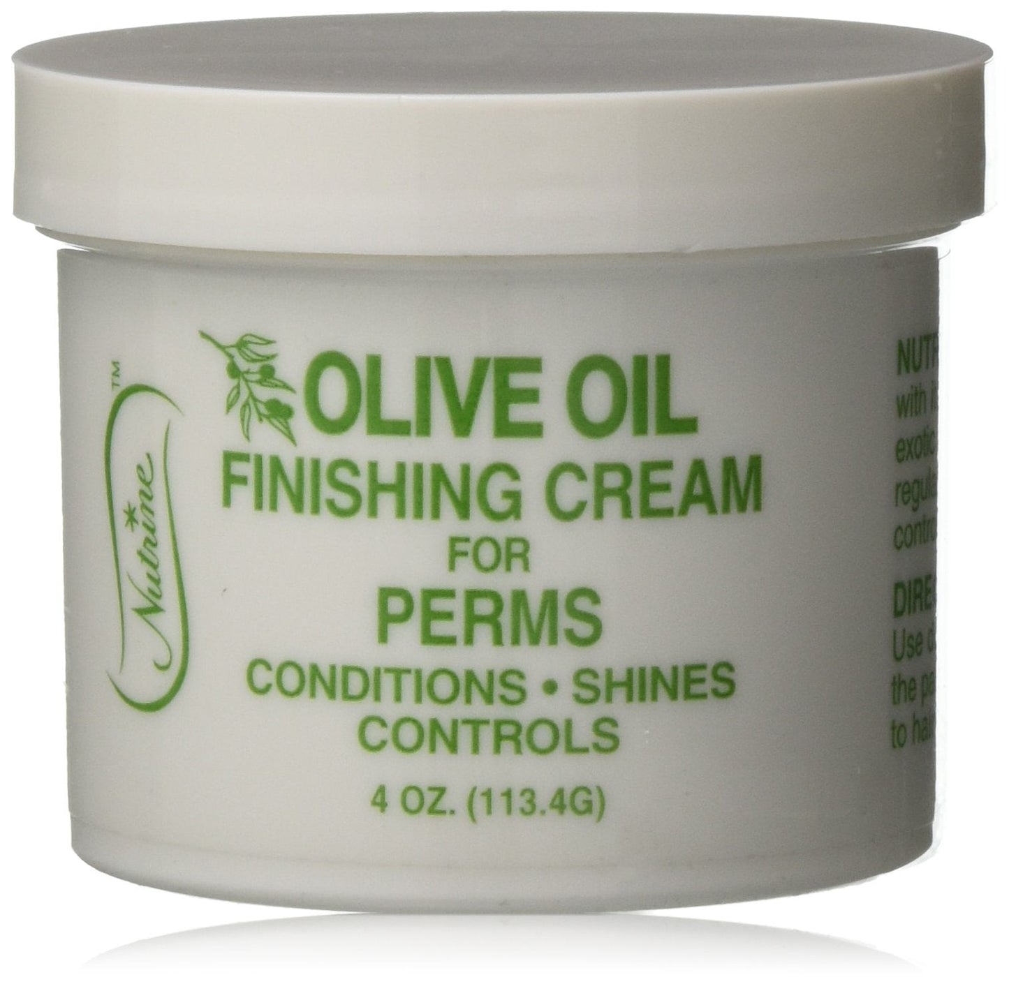 Nutrine Olive Oli Finishing Cream for Perm, 4 Ounce, 758283941281 Beauty & Personal Care Nutrine