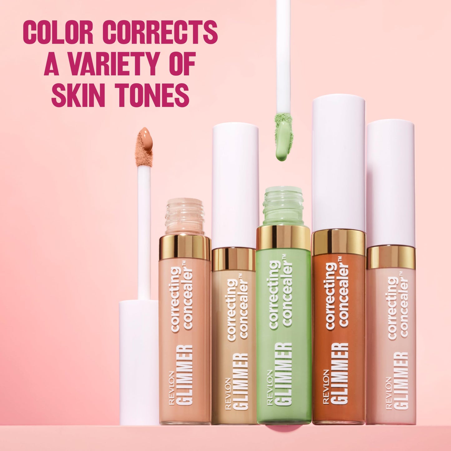Revlon Glimmer Correcting Concealer, Liquid Under Eye Makeup, Made with Caffeine, Vitamin C, & Stevioside, 115 Yellow, 0.3 fl oz Beauty & Personal Care REVLON