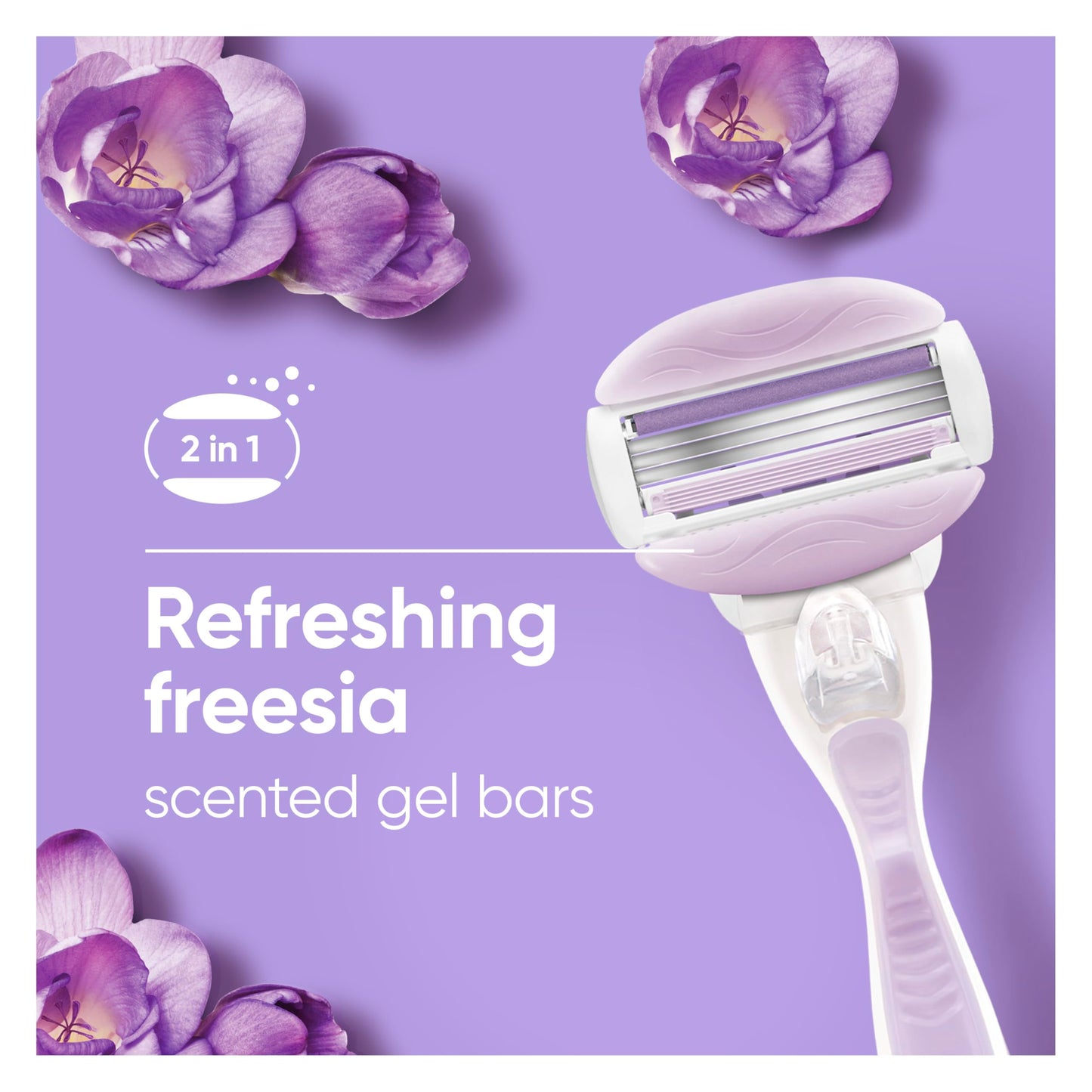 Gillette Venus ComfortGlide Freesia Women's Razor Refills, 4 Refills Beauty and Personal Care Gillette Venus