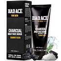 BAD ACE Daily Men's Charcoal Face Wash with Scrubs, Korean Exfoliating Face Wash - Premium Mens Face Scrub, Deep Cleansing Skin Care | Men's Facial Beauty & Personal Care BAD ACE