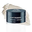 Oars + Alps Clay Hair Pomade for Men with Biotin, Kaolin Oil, Bentonite Clay, Jojoba Oil, Vitamin B7 & B5, Promotes Hair Growth, Medium Hold, Matte Beauty & Personal Care Oars + Alps