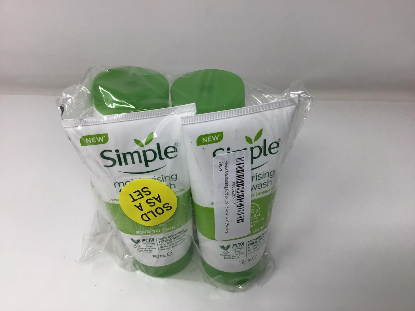 Simple Moisturizing Kind to Skin Face Wash, 5 oz (4 pack) (Bundle) Beauty & Personal Care Simple