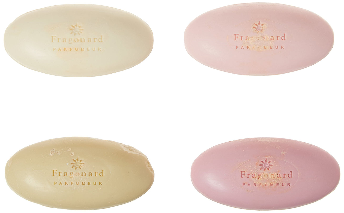 Fragonard - Fragonard Flower Gift Box of 4 Assorted Scented Soaps - pink, white, yellow, and purple Beauty & Personal Care Fragonard