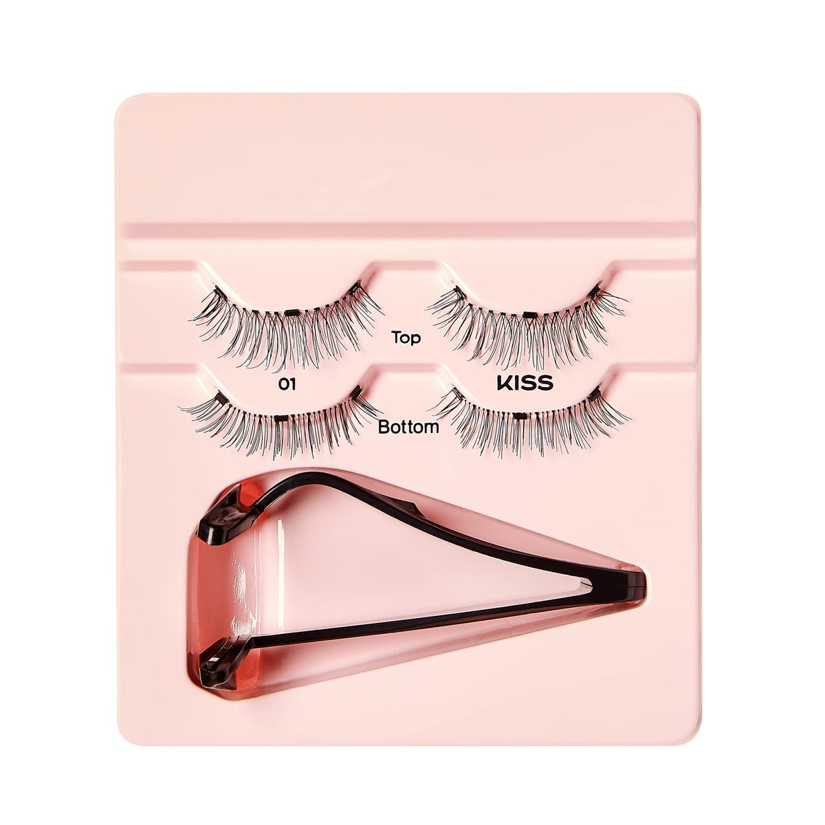 KISS Magnetic Lash 01, Synthetic False Eyelashes with Magnets Under and Over Your Upper Lashes, No Glue Needed, Lightweight, Reusable, Contact Lens Beauty & Personal Care KISS