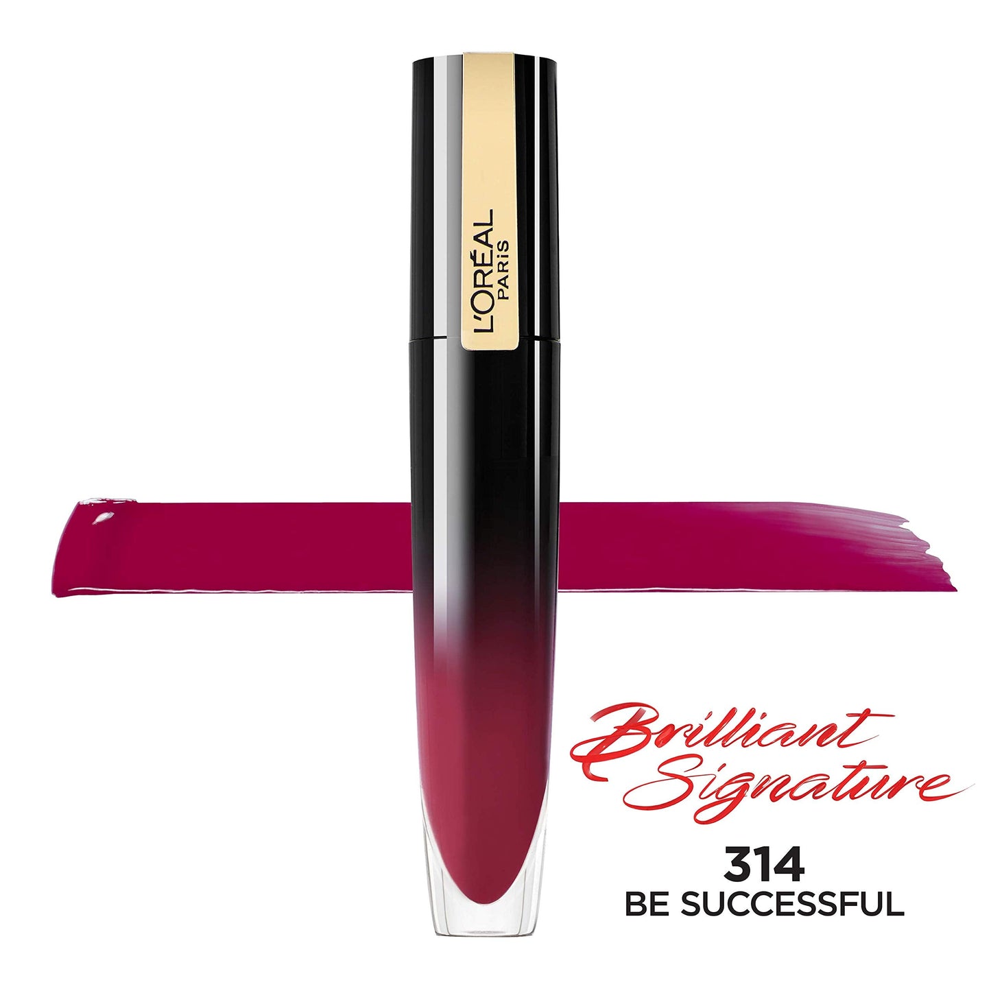 L'Oreal Paris Brilliant Signature Shiny Lip Stain Lipstick, Be Successful 0.21 Fl Oz. Beauty & Personal Care L'Oreal Paris