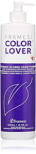 FRAMESI Color Lover Dynamic Blonde Sulfate Free Purple Conditioner for Color Treated Hair, 16.9 fl oz Beauty & Personal Care FRAMESI