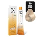 GK HAIR Color Cream 10.0 Lightest Platinum Blonde - 100% Grey Coverage | Semi, Demi or Permanent Results | 8-10 Vol Semi | 20-30-40 Vol Permanent Beauty & Personal Care GK HAIR