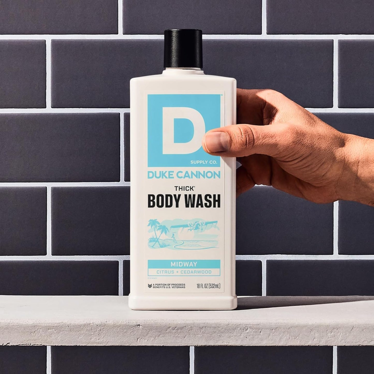 Duke Cannon Supply Co. Thick High Viscosity Body Wash - 3X Thicker, Cleansing Shower and Bath Gel, Mineral-Enriched for Men - Shower Gel - Men’s Body Beauty & Personal Care Duke Cannon Supply Co.