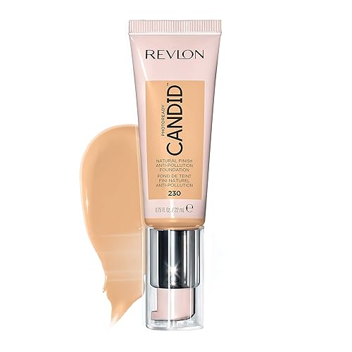 Revlon PhotoReady Candid Natural Finish Foundation, with Anti-Pollution, Antioxidant, Anti-Blue Light Ingredients, 230 Bare, 0.75 fl. oz. Beauty & Personal Care REVLON
