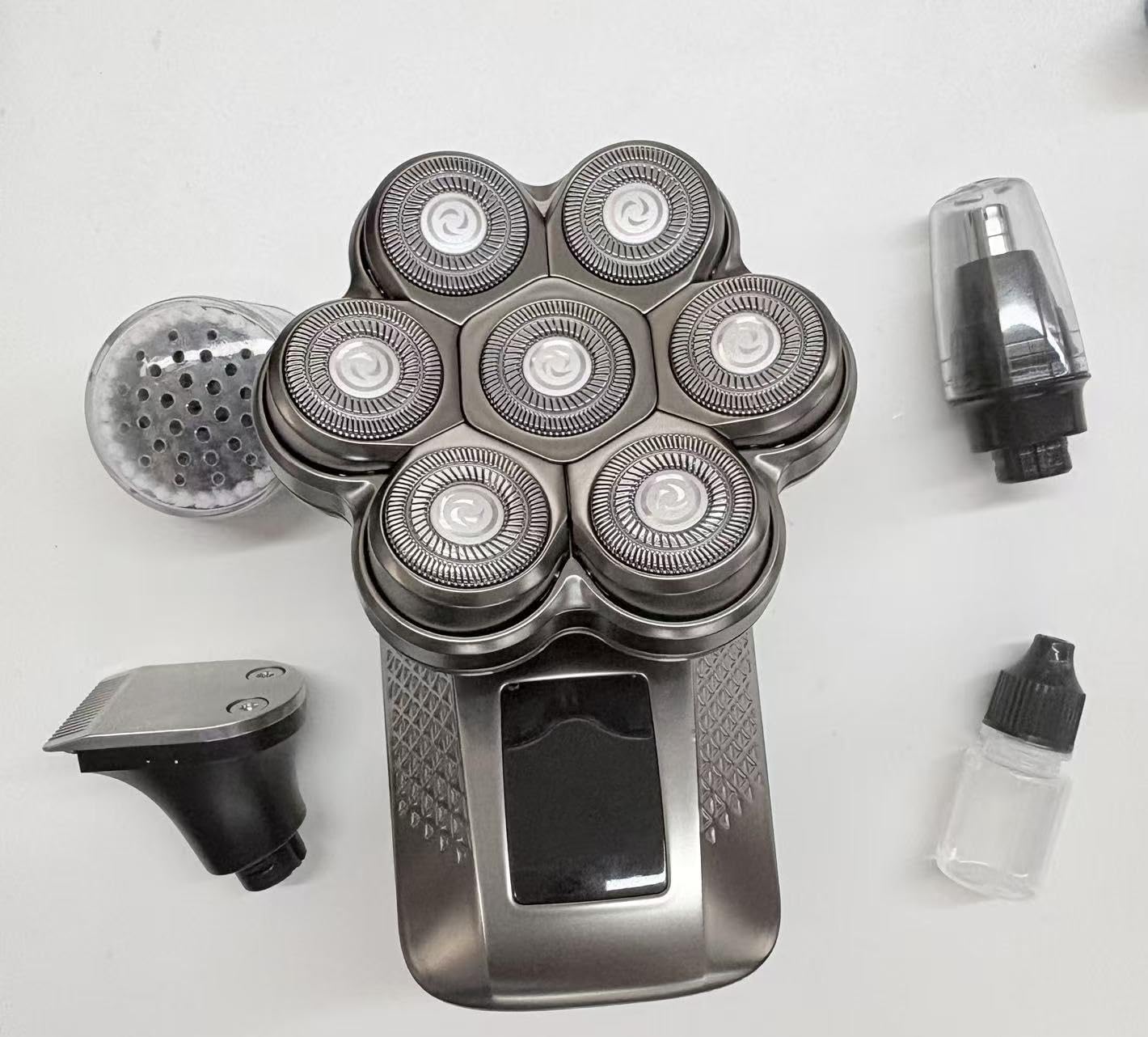 TEPOTZ Head Shavers for Bald Men - Travel Lock, 5 in 1 Bald Head Grooming Kit-Chrome Silver Beauty and Personal Care TEPOTZ