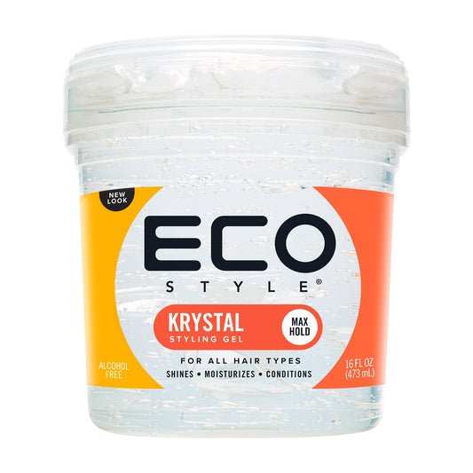 Ecoco Eco Style Hair Gel Krystal - Strong Hold - Ideal For Any Hair Type And Color - Adds Body And Shine To All Styles - Weightless - Moisturizes Beauty & Personal Care Eco Style