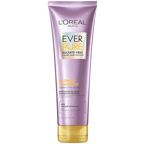 L'Oreal Paris Blonde Sulfate Free Shampoo for Color-Treated Hair, Neutralizes Brass + Balances, EverPure, 8.5 Fl Oz (Packaging May Vary) Beauty & Personal Care L'Oreal Paris