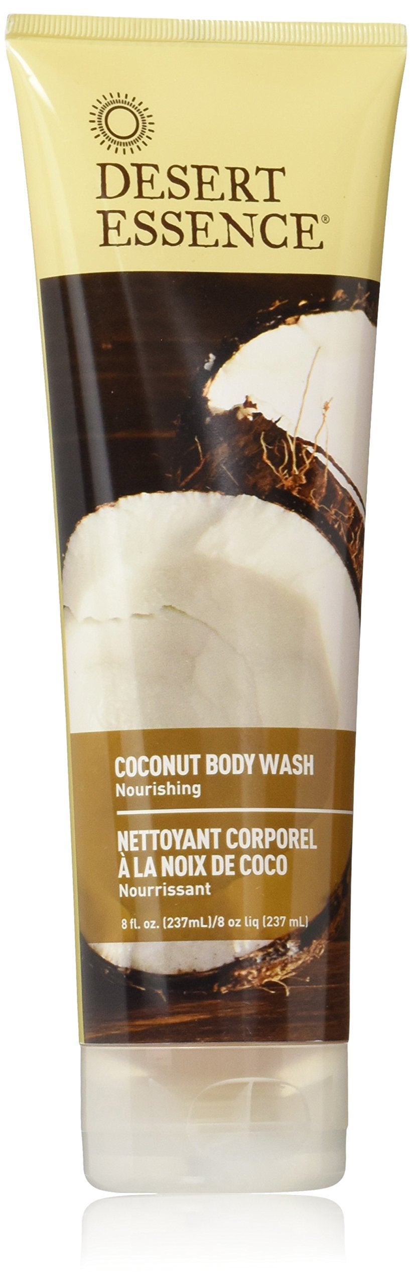 Desert Essence Coconut Body Wash 8 fl. oz, Gluten Free, Vegan, Cruelty Free, Hydrating, Nourishing, Moisturizing, Coconut Oil, Jojoba Oil Beauty & Personal Care Desert Essence