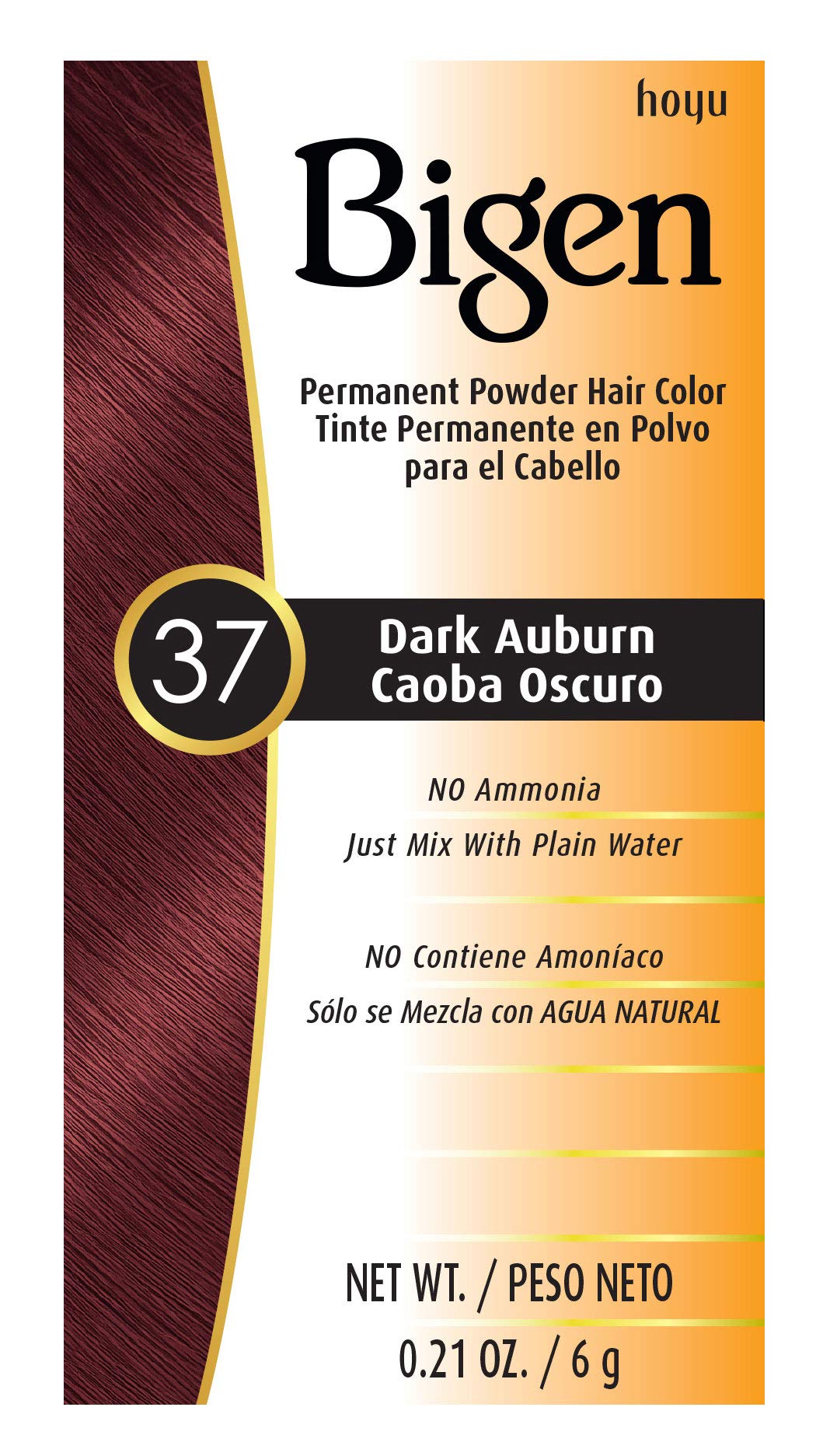 #37 Dark Auburn Bigen Permanent Powder - 6 Pack Beauty & Personal Care Bigen