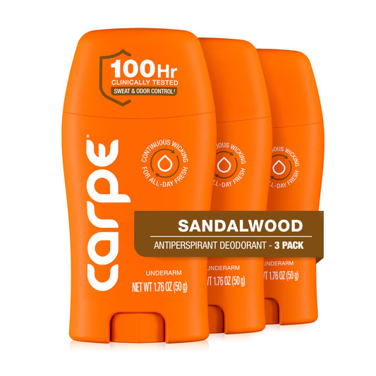 Carpe Underarm Antiperspirant Deodorant for Men - 100 Hour Sweat & Odor Control - Men's Clinical Deodorant - Antiperspirant for Excessive Sweating Beauty and Personal Care Carpe
