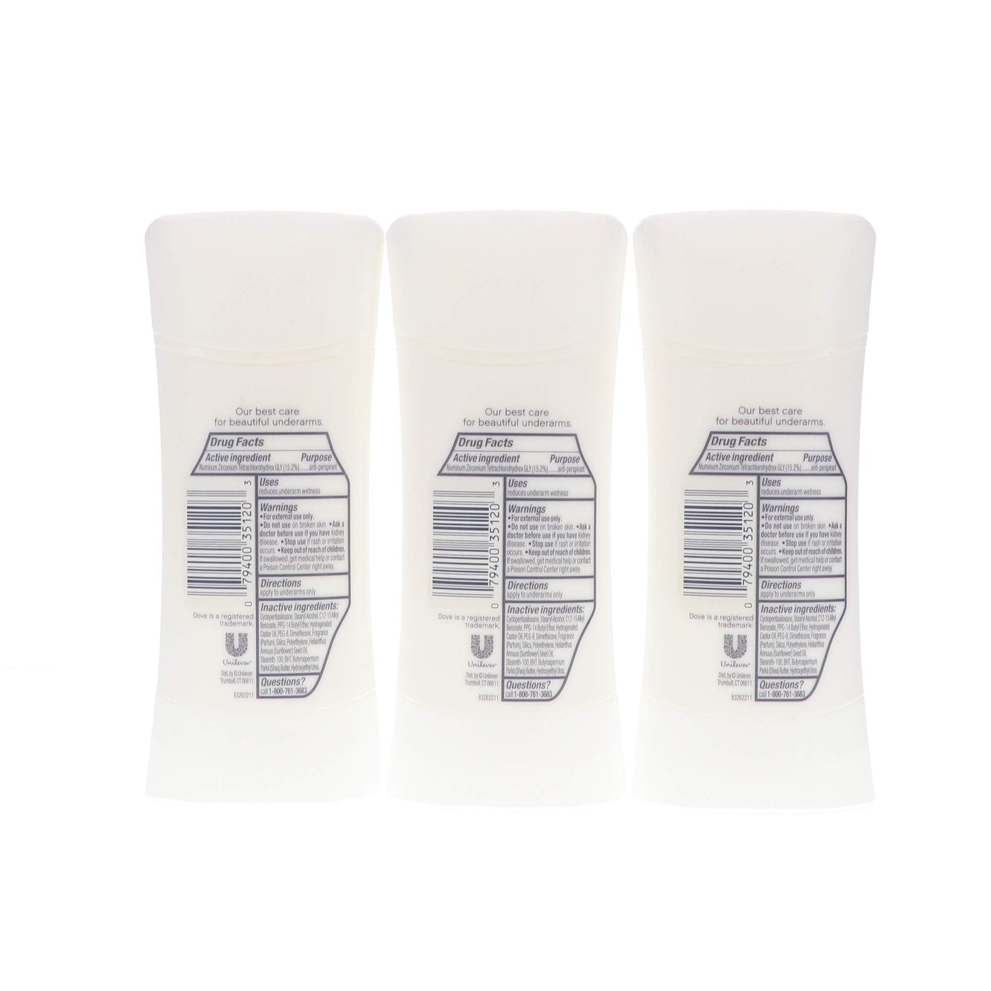 Dove Advanced Care Anti-Perspirant, Shea Butter 2.60 oz (Pack of 3) Beauty and Personal Care Dove