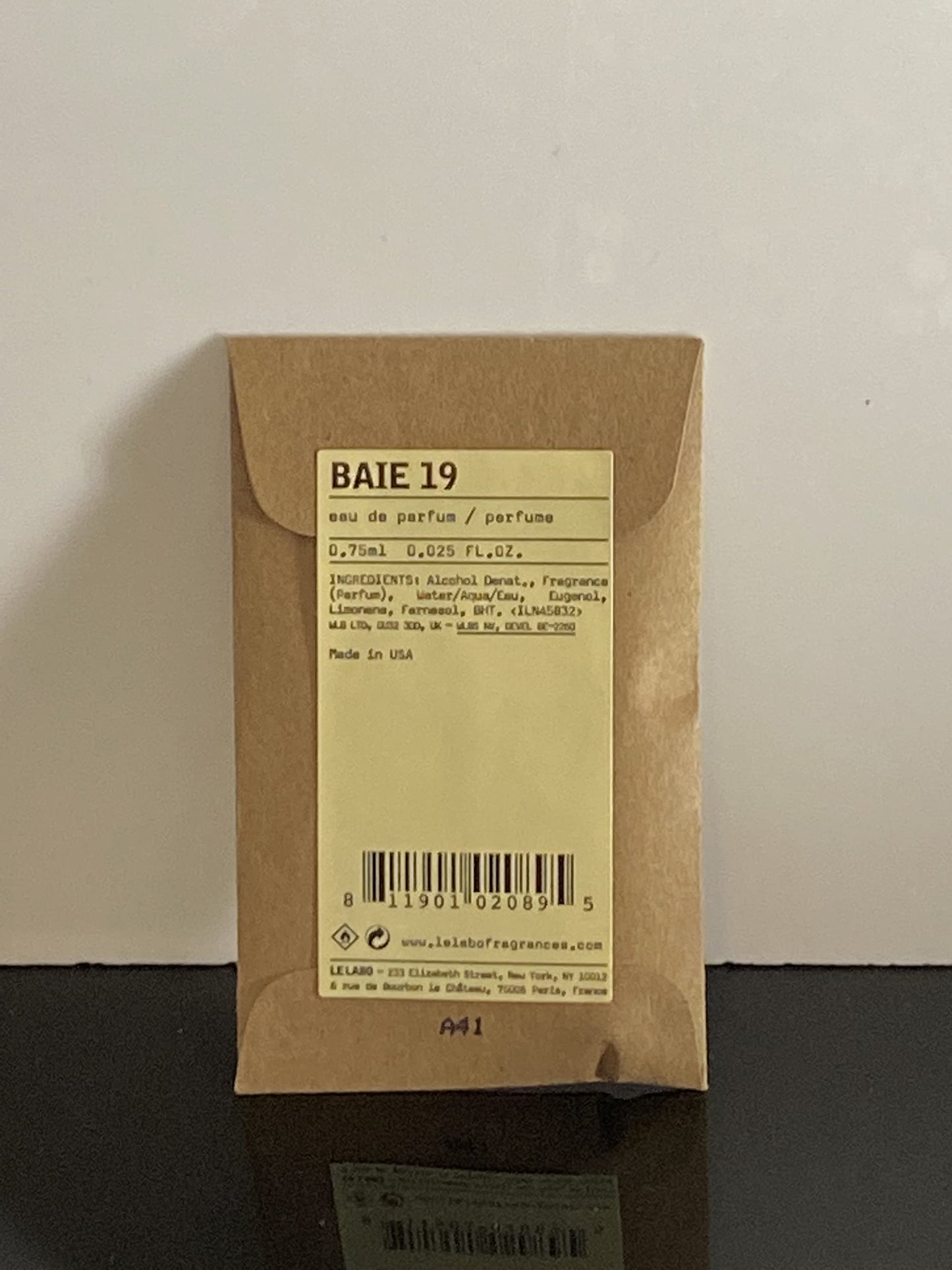 Le Labo Baie 19 Eau de Parfum 0.025 Ounce Sample Beauty & Personal Care Le Labo