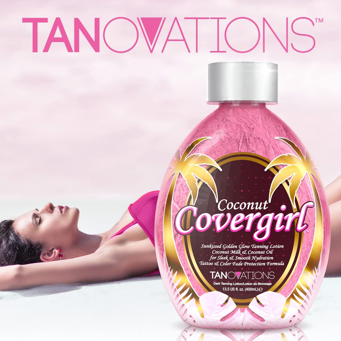 Tanovations Coconut Covergirl Sunkissed Golden Glow Bronzing Lotion (400ml) Beauty & Personal Care ED HARDY