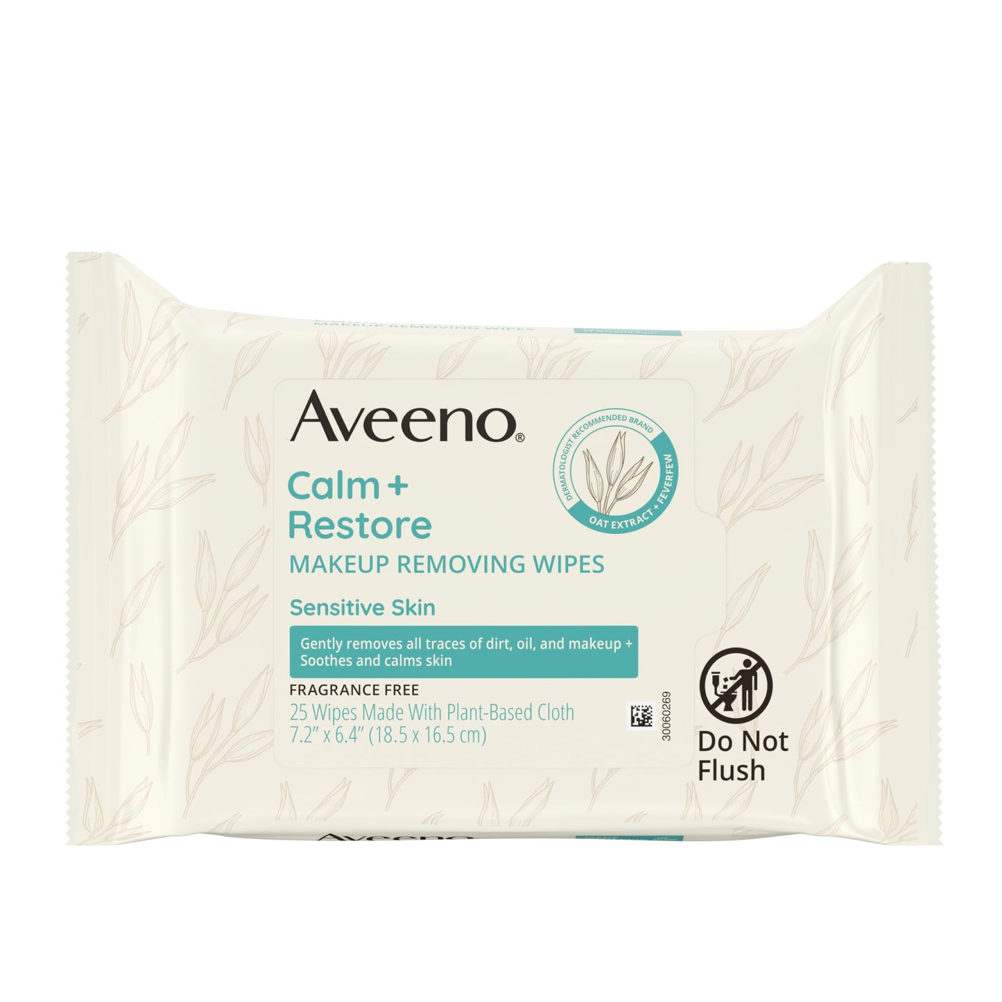 Aveeno Calm + Restore Unscented Makeup Remover Wipes for Face, Fragrance-Free Facial Towelettes with Oat Extract & Calming Feverfew, Sensitive Wipes Beauty and Personal Care Aveeno