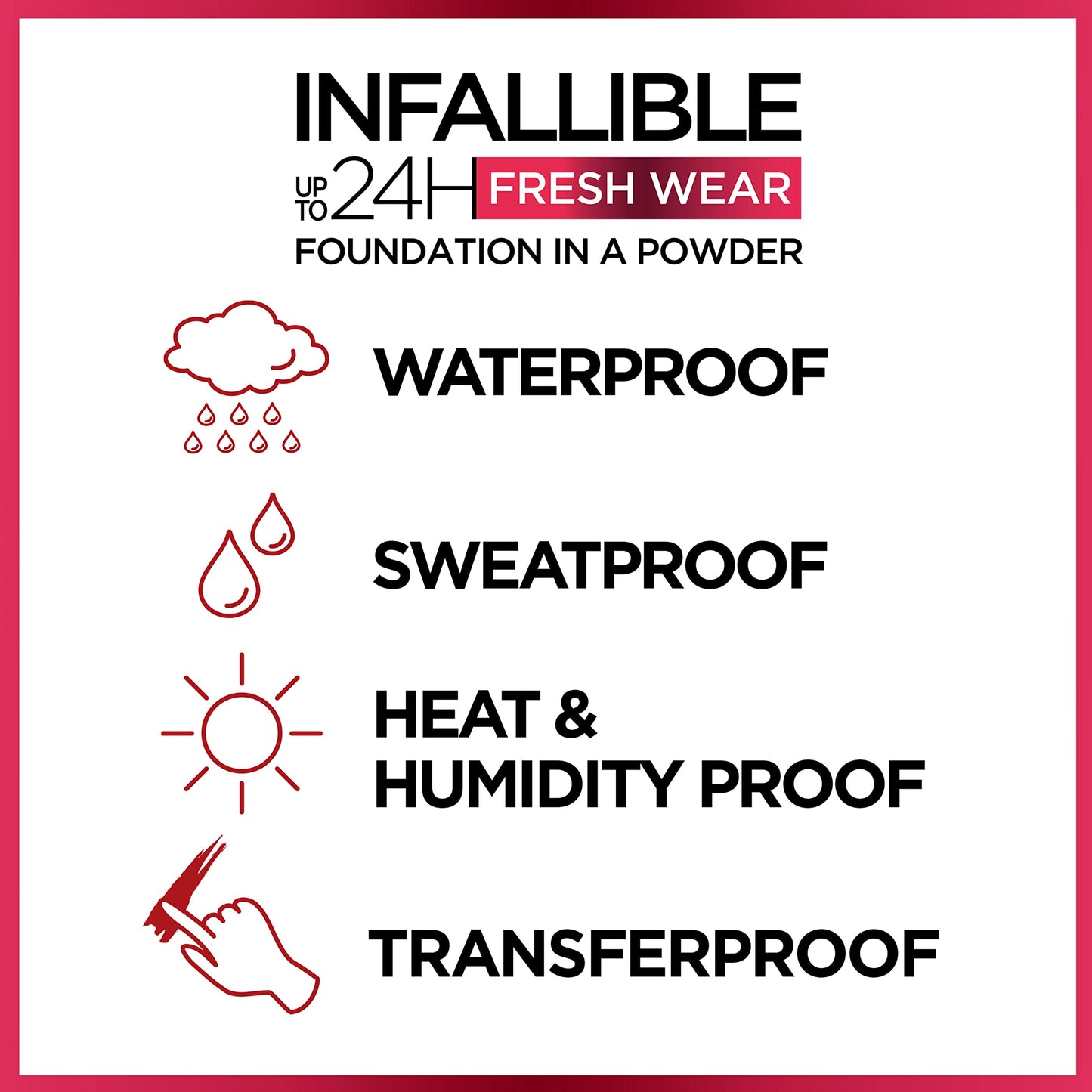L'Oreal Paris Makeup Infallible Fresh Wear Foundation in a Powder, Up to 24H Wear, Waterproof, Golden Beige, 0.31 oz. (Packaging May Vary) Beauty & Personal Care L'Oreal Paris